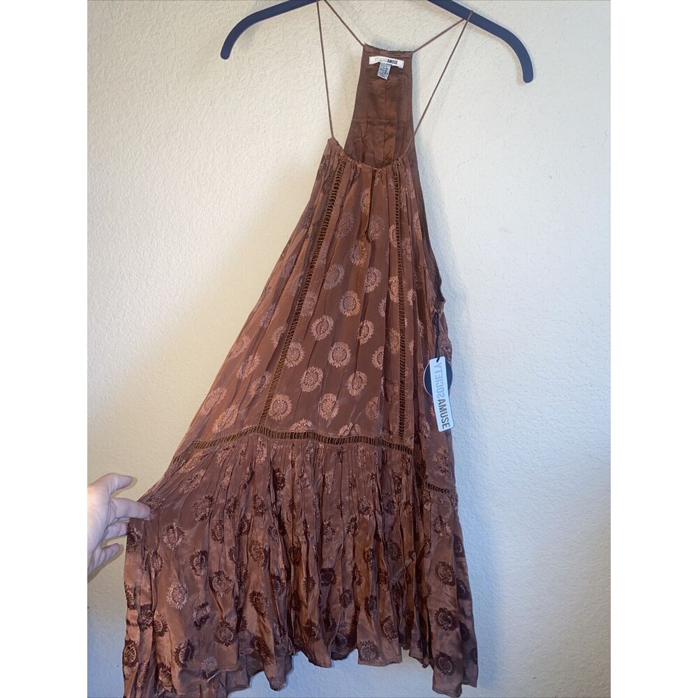 new dress Amuse Society boho hippie fairy Eyelet whimsical Morrisyn L Medallion